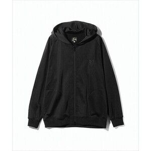 Needles Black Zip-Up Hoodie With Relaxed Fit - NWT